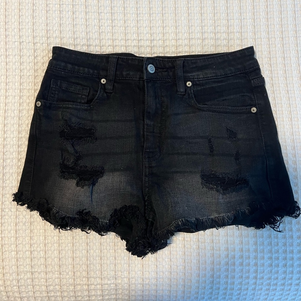 Black Jean shorts